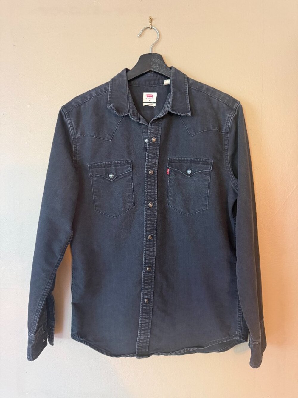 Levi's Men's Black Casual Shirt Size Medium
